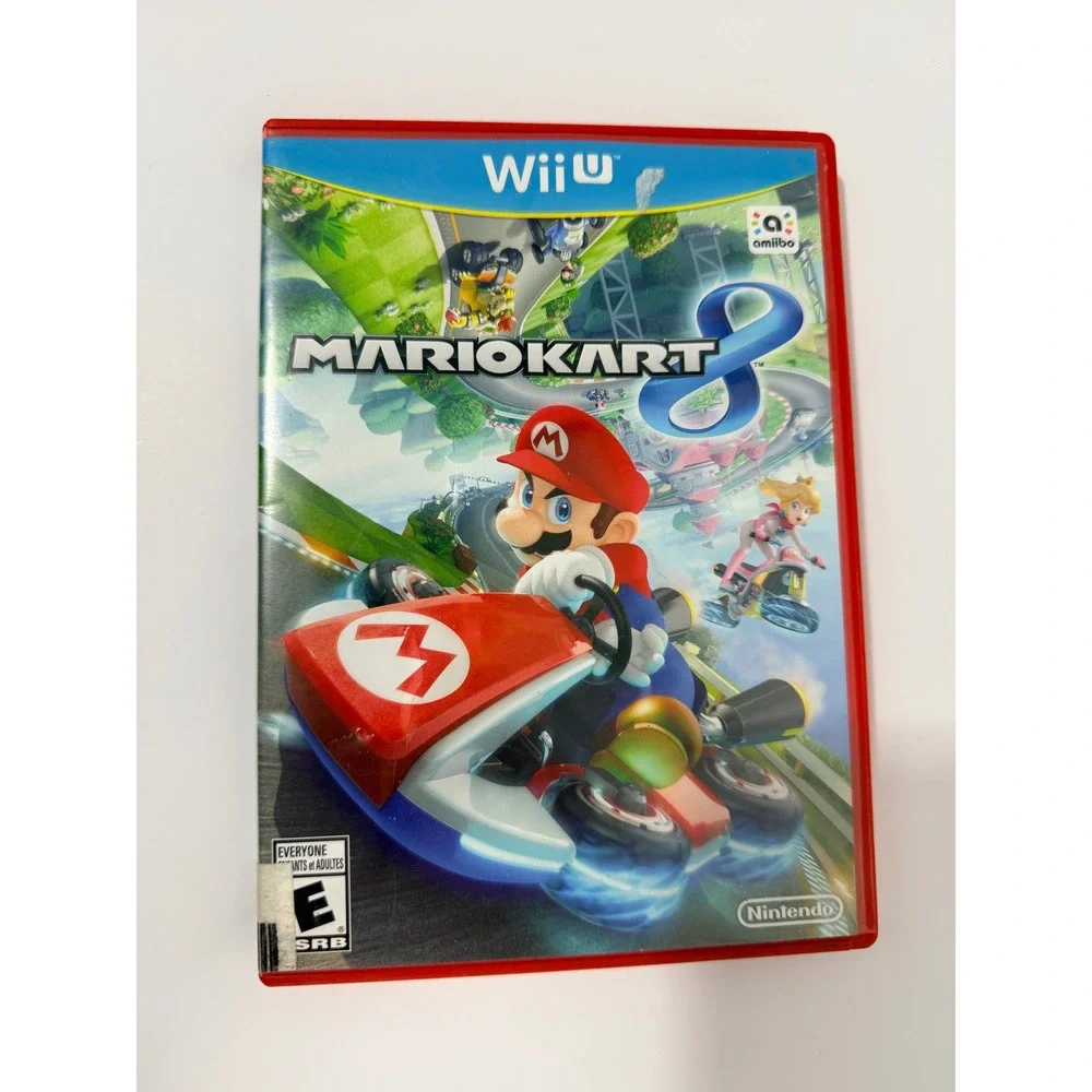 Nintendo Mario Kart 8 Wii U Game Red Case Good CIB Racing Anti-Gravity